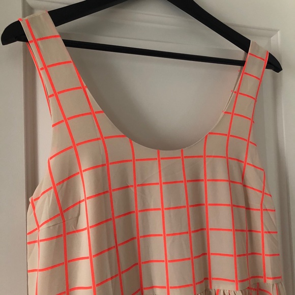 🛍️ 2/$15 NWT Lucca Couture Tiered Check Dress Sleeveless M - Picture 4 of 7